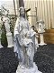 Maria met kind, vol steen-Here Jezus-beeld , tuin - 1 - Thumbnail