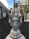 Maria met kind, vol steen-Here Jezus-beeld , tuin - 3 - Thumbnail
