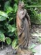 Maria beeld vol steen, prachtig detail ,kleur oxid ,deco - 1 - Thumbnail
