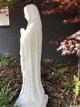 Moeder Maria Mother Mary, groot beeld-sokkel, stenen - 2