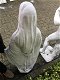 Mother Mary, groot vol stenen beeld op sokkel, tuin - 3 - Thumbnail