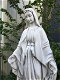 Mother Mary, groot vol stenen beeld op sokkel, tuin - 7 - Thumbnail