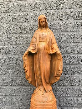 Mooi Maria beeld vol steen ,tuinbeeld ,graf ,decoratie - 2