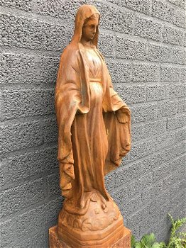 Mooi Maria beeld vol steen ,tuinbeeld ,graf ,decoratie - 5