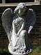 Mooie engel op zuil, vol steen,eye-catcheR,tuinbeeld - 2 - Thumbnail