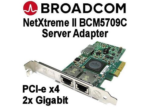 Broadcom NetXtreme II Dual-Port Gigabit PCI-e NIC | FH & LP - 0