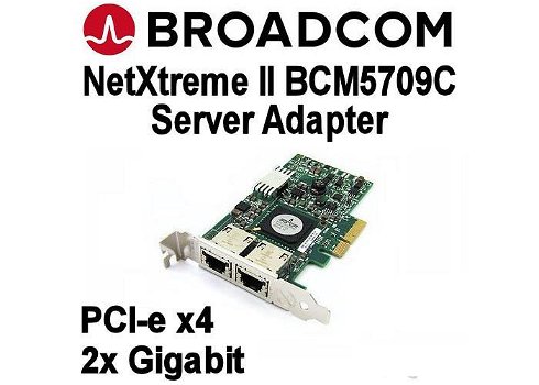 Broadcom NetXtreme II Dual-Port Gigabit PCI-e NIC | FH & LP - 1