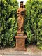 Prachtig Maria beeld , beeld op sokkel-oxide, tuinbeeld - 0 - Thumbnail