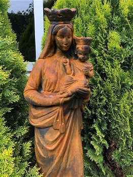 Prachtig Maria beeld , beeld op sokkel-oxide, tuinbeeld - 2