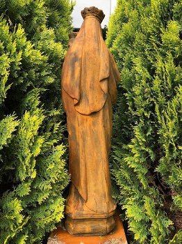 Prachtig Maria beeld , beeld op sokkel-oxide, tuinbeeld - 5