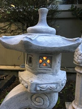 Rankei, stenen japanse lantaarn, L-lamp - 0