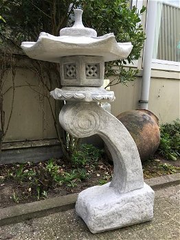 Rankei, stenen japanse lantaarn, XL-tuinlamp ,deco,tuin - 1