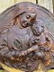 Wandornament maria met jezus, gietijzer,old-decoratie - 4 - Thumbnail
