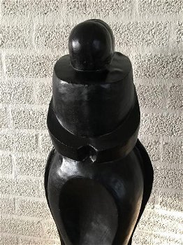OMARMDE LIEFDE ,prachtig abstract , stenen beeld,zwart - 7