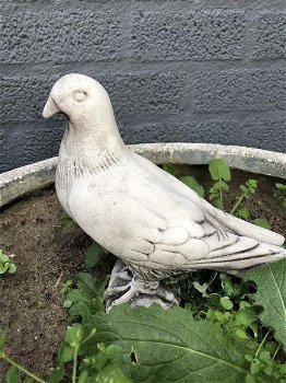 1 duif, dierlijke figuur gemaakt van gegoten steen,tuin - 2