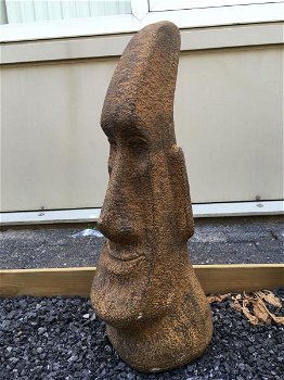 MOAI, groot stenen beeld, Paaseilanden , tuinbeeld , deco - 0