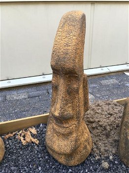 MOAI, groot stenen beeld, Paaseilanden , tuinbeeld , deco - 2