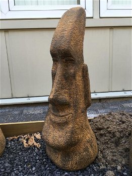 MOAI, groot stenen beeld, Paaseilanden , tuinbeeld , deco - 4