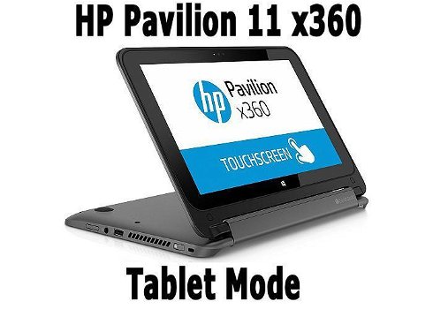 HP Laptop, 11.6 inch Touchscreen, QuadCore, 120GB SSD, Win10 - 0