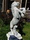 Paard op sokkel, vol steen-paard-tuinbeeld-beeld - 1 - Thumbnail
