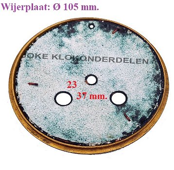 = Wijzerplaat + ring = Franse pendule =47081 - 1