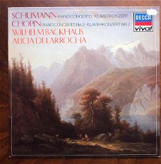 LP - Schumann - Chopin - pianoconcerto - Backhaus / deLarroche