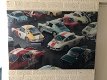 Wanddecoratie kunst op glas . Full color oldtimer , Porsche - 4 - Thumbnail