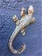 1 Salamander, hagedis-gietijzer, groen, tuin ,deco - 2 - Thumbnail