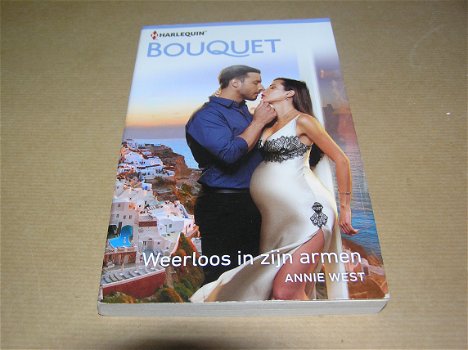 Harlequin Bouquet 3996 Weerloos in zijn armen-Annie West - 0