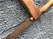 Antieke zaag, wanddecoratie, uniek stuk, hout, vintage - 1 - Thumbnail