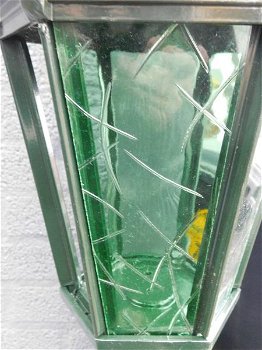 Buitenlamp Winkel , groen , keramische fitting en glas - 2
