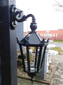 Buitenlamp Winkel , groen , keramische fitting en glas - 3