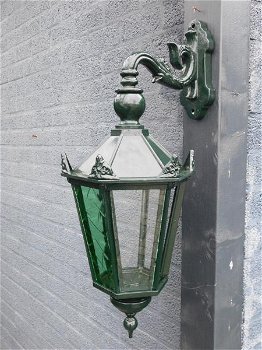 Buitenlamp Winkel , groen , keramische fitting en glas - 5