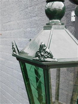 Buitenlamp Winkel , groen , keramische fitting en glas - 6