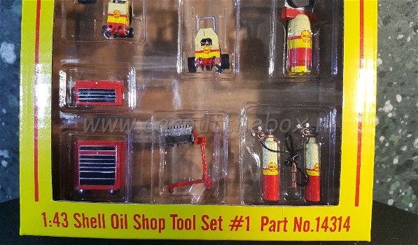 SHELL garage tool set 1:43 GMP - 2