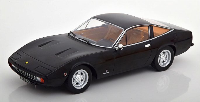 Ferrari 365 GTC 4 1971 zwart 1:18 KK Scale - 1