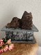 Pomeriaan hondenbeeld op urn als set of los beeldje te koop - 6 - Thumbnail