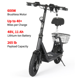 BOGIST S5 Pro Electric Scooter 500W Motor with Seat... - 1