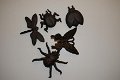 5 x insect gietijzer, wandornament , vlinder , lieveheerstbeest - 5 - Thumbnail