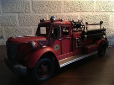 Brandweerauto-metaal-brandweer , verzameling , deco
