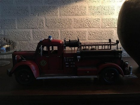 Brandweerauto-metaal-brandweer , verzameling , deco - 6