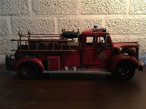 Brandweerauto-metaal-brandweer , verzameling , deco - 7