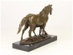 Een bronzen beeld van een paard en veulen , paard - 5 - Thumbnail