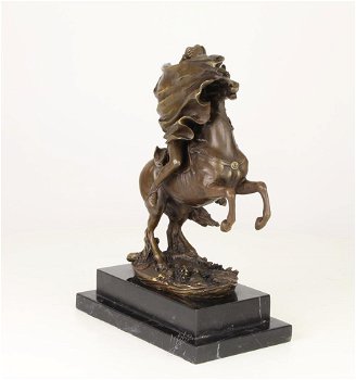 Een bronzen beeld van Napoleon op paard , brons , paard - 3