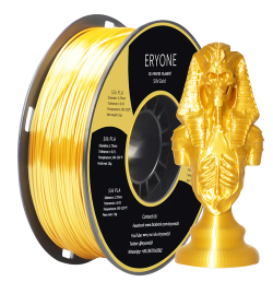 ERYONE Silk PLA Filament for 3D Printer 1.75mm Tolerance 0.03mm 1kg (2.2LBS)/Spool - Gold - 0