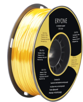 ERYONE Silk PLA Filament for 3D Printer 1.75mm Tolerance 0.03mm 1kg (2.2LBS)/Spool - Gold - 1