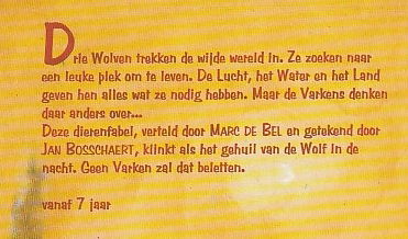 PRESIDENT PIG EN DE DRIE WOLFJES - Marc de Bel - 1