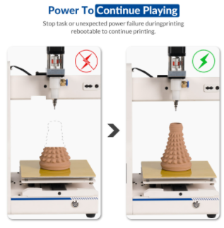 Tronxy Moore 1 Mini Clay 3D Printer, 40mm/s Print Speed, Res - 3