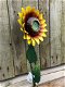 Een kunstwerkje, deze zonnebloem, metaal , tuin ,bloem - 3 - Thumbnail