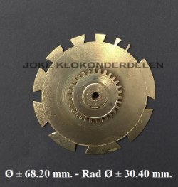 = Sluitschijf = staartklok =47118